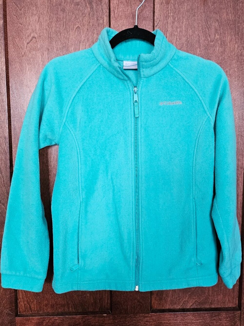 Columbia Girls Green Fleece Jacket Size L